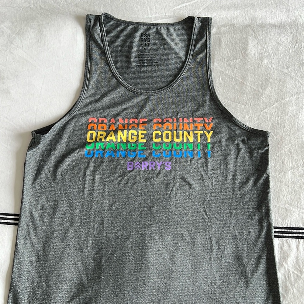 Barrys Dry Fit Tank. Grey. Size M.